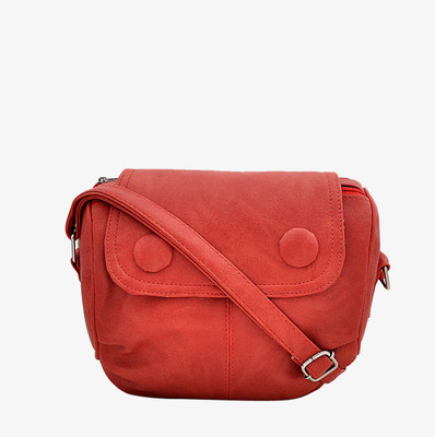 

Smartway Girls Casual Maroon Leatherette Sling Bag