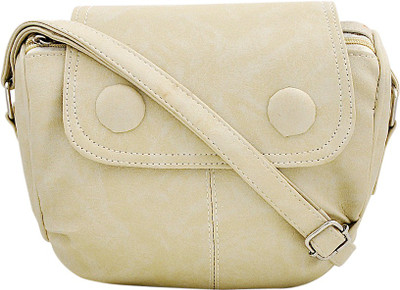 

Smartway Girls Casual Beige Leatherette Sling Bag