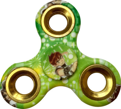 

S.Blaze 3 Rounded Wings Green Ben 10 Fidget Spinner Toy for Kids & Adults(Green)