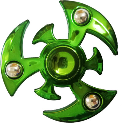 

Smart Fidget Tri Pointer Green Color New Beyblade Design Star Round Hand Spinner Fidget Stress Reducer Anti Anxiety for Children / Adults(Green)