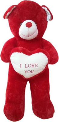 

Samayra Toys Large Red Motu Teddy Bear 5 Feet - 150 cm(Brown)