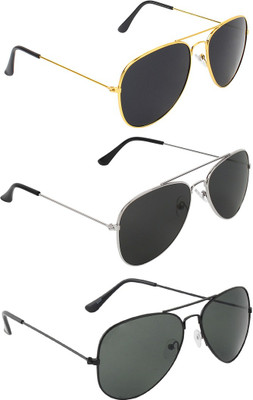 ABNER Aviator, Aviator, Aviator Sunglasses(For Men & Women, Black, Black, Black) ABNER Aviator, Aviator, Aviator Sunglasses(For Men & Women, Black, Black, Black)
