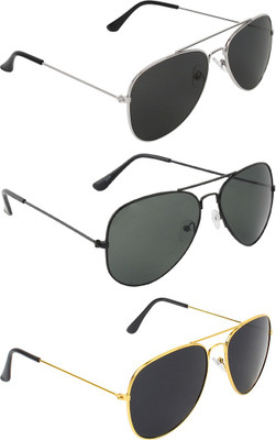 ABNER Aviator, Aviator, Aviator Sunglasses(For Men & Women, Black, Black, Black) ABNER Aviator, Aviator, Aviator Sunglasses(For Men & Women, Black, Black, Black)