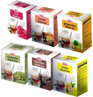 

Stanes Flavored Teas,Lemon,Ginger Lime,Chocolate,Masala,Cardamom,Rose Tea(600 g, Box)
