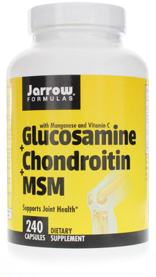 

Jarrow Formulas Glucosamine plus Chondroitin plus MSM 240 nos(240 No)