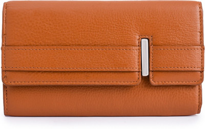 

Phive Rivers Women Casual Tan Genuine Leather Wallet(6 Card Slots)