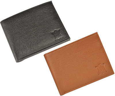 

Saugat Traders Men Black, Tan Artificial Leather Wallet(3 Card Slots)