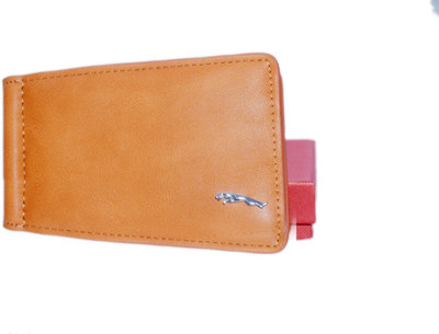 

Adhritam Boys Brown Artificial Leather Card Holder(6 Card Slots), Tan brown