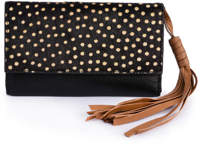 

Phive Rivers Women Casual Black Genuine Leather Wallet(6 Card Slots)