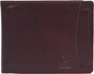 

Hidelink Men Brown Genuine Leather Wallet(5 Card Slots)