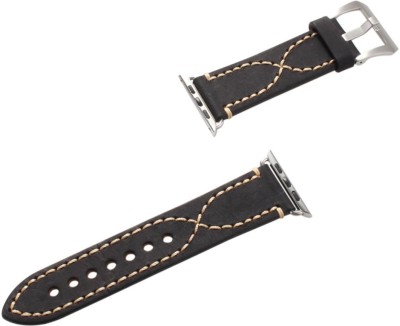 Lention Genuine Leather Apl iWatch Band 42 mm Watch Band Watch Strap(Black)   Watches  (Lention)