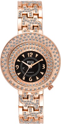 Youth Club VLR-RD01BLK STUDDED ROSE GOLD Watch  - For Girls   Watches  (Youth Club)