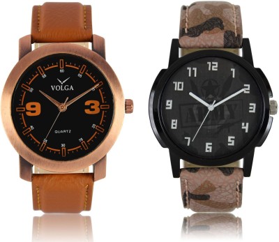 Volga VL21LR03 New Exclusive Collection Leather Strap-Belt Mens Watches Best Offer Combo Watch  - For Boys   Watches  (Volga)