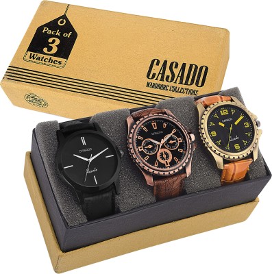 Casado 168x720x135 COMBO OF 3 BEST DESIGNED Watch  - For Boys   Watches  (Casado)