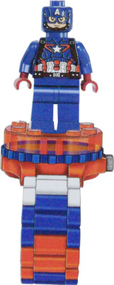 

VASA Captain America Replace & Remove Fold 90 Degrees Watch Band For Boys And Girls(Blue, Multicolor)