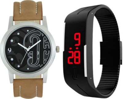 Shivam Retail SR-L0014 Stylish With Digital Hand Band Combo Also For Men's Watch  - For Boys   Watches  (Shivam Retail)