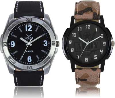 Volga VL34LR03 New Exclusive Collection Leather Strap-Belt Mens Watches Best Offer Combo Watch  - For Boys   Watches  (Volga)