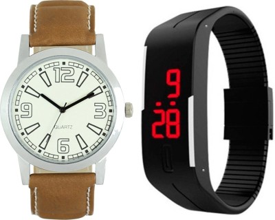 Shivam Retail SR-L0015 Stylish With Digital Hand Band Combo Also For Men's Watch  - For Boys   Watches  (Shivam Retail)