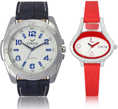 

Volga VL24LR206 New Exclusive Collection Leather Strap-Belt Mens Watches Best Offer Combo Watch - For Boys