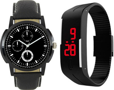 View Shivam Retail SR-L0013 Stylish With Digital Hand Band Combo Also For Men's Watch  - For Boys Wrist Watches Price Online(Shivam Retail)