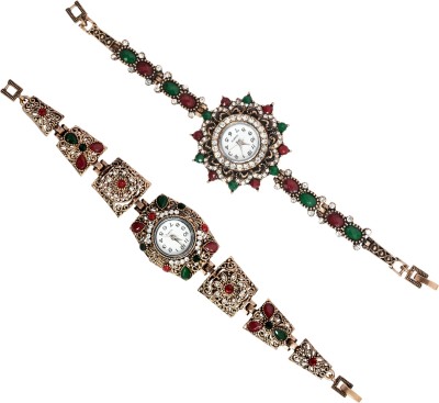 Mansiyaorange O-COMBOWATCH02-2PCS Jewel Bracelet Series Watch  - For Women   Watches  (Mansiyaorange)
