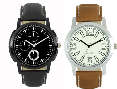 CM Men watch Combo With Latest Collection Designer Printed Dial LR 0013_0015 Watch - For Men