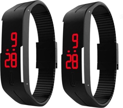 DP COLLECTION DP COLL-SET OF 2- LED WATCH LED BAND SERIES Watch  - For Men & Women   Watches  (DP COLLECTION)