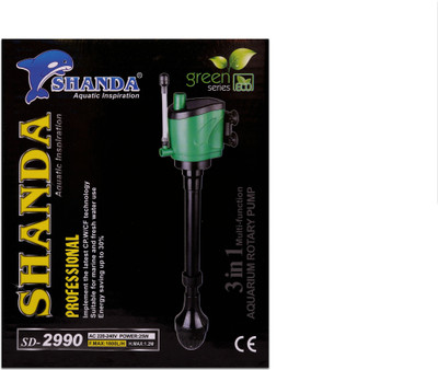 

Blessing Aquarium Shanda 3 in 1 multifunction aquarium rotary filter SD-2990 Power Aquarium Filter(Biological Filtration for Salt Water and Fresh Water)