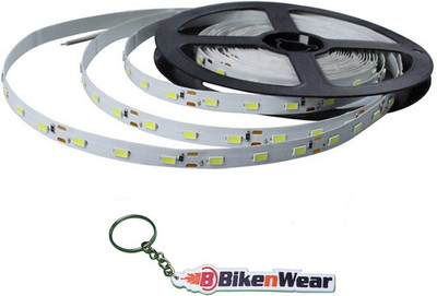 

Bikenwear 5 Meter-12V-Pink Color LED Cuttable Strip Light, Keyring Combo
