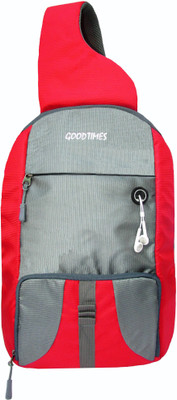 

Good Times RED ULTRA-SLIM 20 L Laptop Backpack(Red), Grey;red