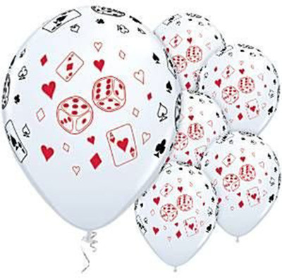

PARTY PROPZ Printed BALLOON PACK OF 10/CASINO PARTY DECORATION/ CASINO PARTY SUPPLIES/CASINO PARTY ACCESSORIES Balloon(Multicolor, Pack of 10)