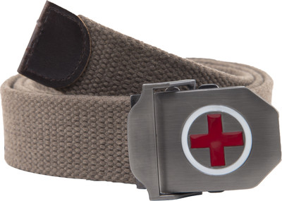 

Darito Men Casual Khaki Artificial Leather Belt, Cream