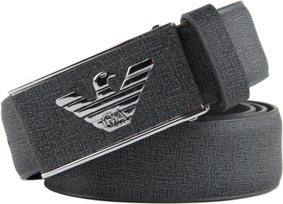 

Bacchus Men Formal Grey Artificial Leather Belt, Gray