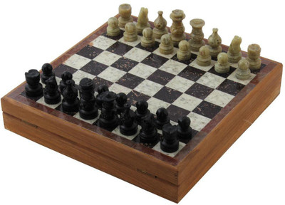 

Craft Art India Handmade Chess Board Game And Pieces Set 8 X 8 Inches (Indoor / Outdoor) Board Game