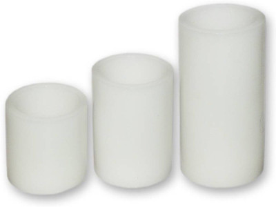 

Decore Craft White Pillar Stylish Candles White Candle Candle(White, Pack of 3)
