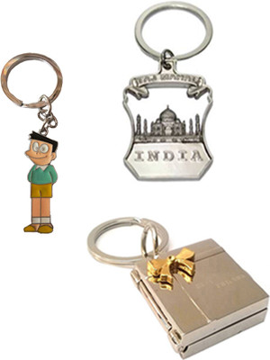 

MGP Fashion Tajmahal With Cartoon Metallic Key Chain Silver ComboNo.286 Key Chain(Multicolor)