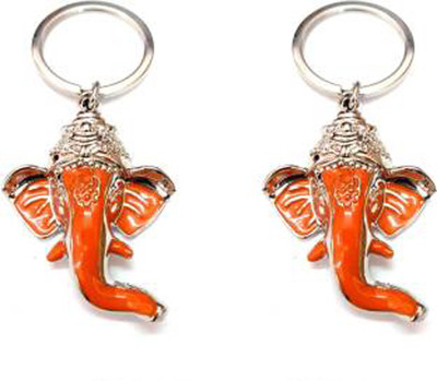 MGP Fashion Ganesha Gift KeyChain Metal ComboNo.323 Key Chain(Multicolor)