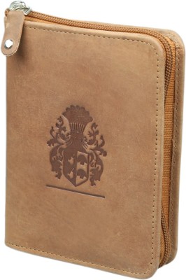Style 98 Men Tan Genuine Leather Document Holder(9 Card Slots)