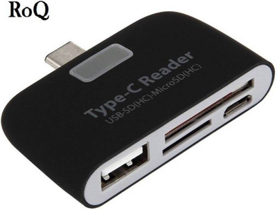 

Oxza 5 in 1 USB Type-C SD / TF / SDHC OTG Card Reader(Black)
