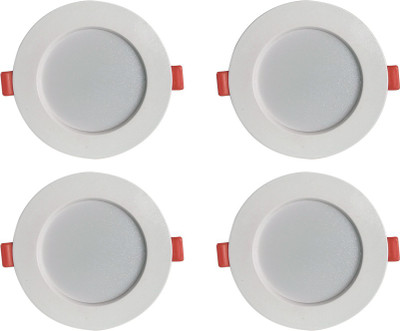 

Bene LED 7w Round Ceiling Light, Color of LED White (Pack of 4 Pcs) Recessed Ceiling Lamp