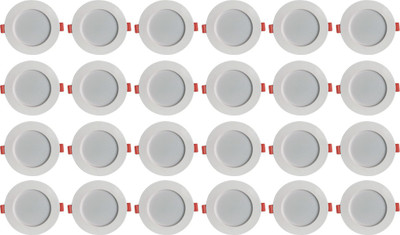 

Bene LED 7w Round Ceiling Light, Color of LED White (Pack of 24 Pcs) Recessed Ceiling Lamp
