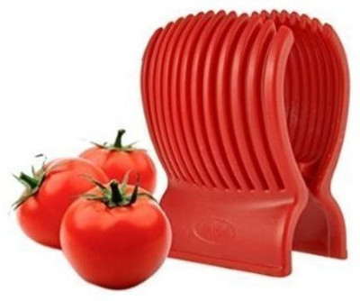 

Skywalk Perfect Tomato Slicer Holder Kitchen Tool Fruit Vegetable Cutter Potato Onion Slicer Red Chopper(1 Slicer), Multicolor