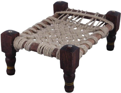 

Craft Art India Handmade Multicolor Wooden Cot For Decoration showpiece Wooden All Purpose Chowki(Multicolor, Pack of 1)