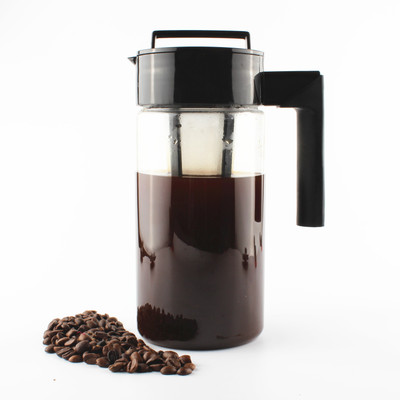 

InstaCuppa Cold Brew Coffee Maker | Iced Tea Pot | Fruit Infuser Pitcher 1300ml, Premium BPA Free TritanJar, Fine Mesh Filter Infusion Unit 13 Cups Coffee Maker(Black)