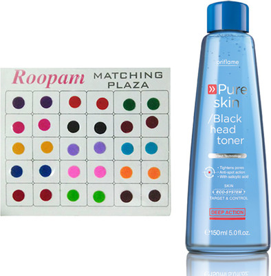 Oriflame Sweden Bindi with Pure Skin Blackhead Toner Deep Action(Set of 2)