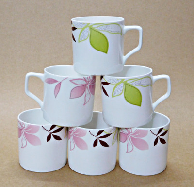 

Reddish Bone China(White, Pack of 6)