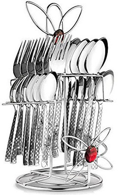 

POG Stainless Steel Cutlery Set(Pack of 24)