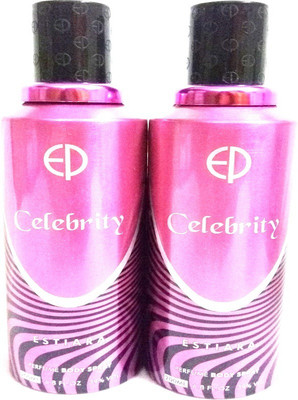 

Estiara Celebrity Body Spray - For Men & Women(400 ml, Pack of 2)
