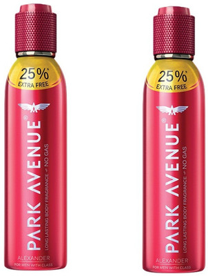 

Park Avenue Alexander Long Lasting Body Spray - For Men(300 ml, Pack of 2)