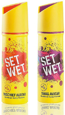 

Set Wet MISCHIF SWAG Deodorant Spray - For Men(150 ml, Pack of 2)